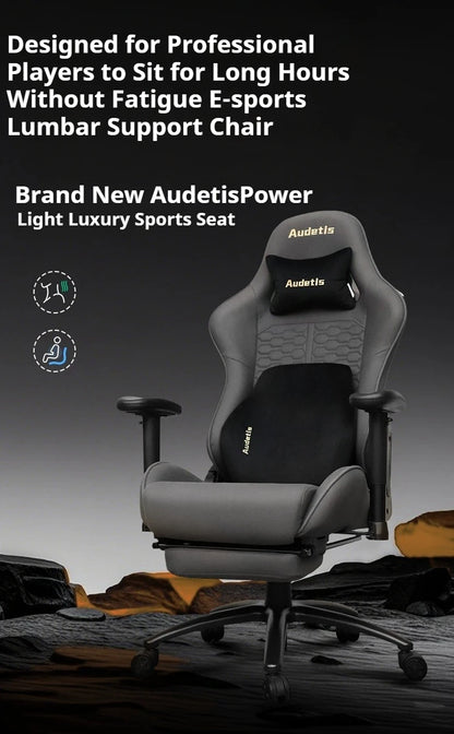 Office Ergonomic Gaming Chair Computer Desk Chair with Armrests, Comfortable Ergonomic Gaming Chair for Home Office, Bedroom & Gaming Room, Technology Fabric Executive Chair