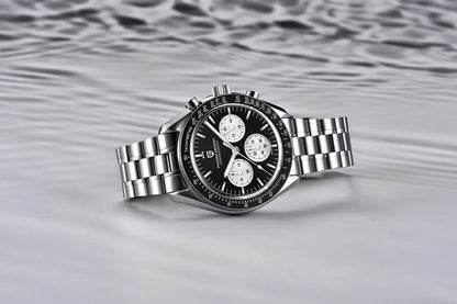 PAGANI DESIGN Moon-ur – Luksus-kvarts-kronograf til mænd, sporty stil, safirglas med antirefleksbehandling, selvlysende display
