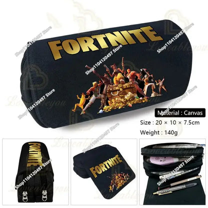 Victory Royale ученически несесер за момчета и момичета Fortnited Capacity, кутия за химикалки Peely Llama Hero за деца и тийнейджъри, чанти