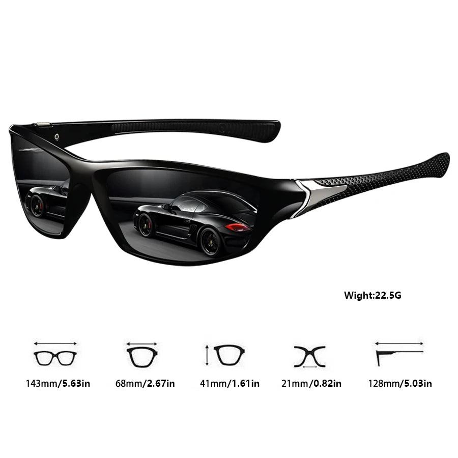 8PCS Fashion Vintage Driving Fishing Cycling  Eyewear Sports Sunglasses Men Women Running Mountaineering Sport Sun Glasses