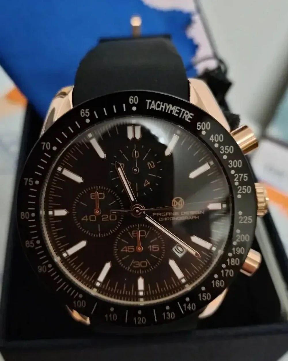 PAGANI DESIGN 45MM 2026 Herren-Quarzuhr 30M wasserdicht Luxus-Business Edelstahl Relogio Masculino 5140