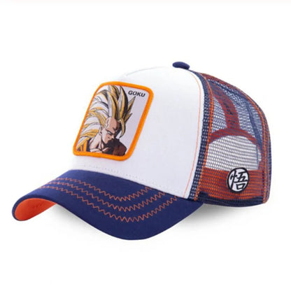 High Quality Dragon Ball Z Styles Anime Son Goku Cotton New Baseball Cap Men Women Hip Hop Dad Adjustable Mesh Hat Trucker Hat