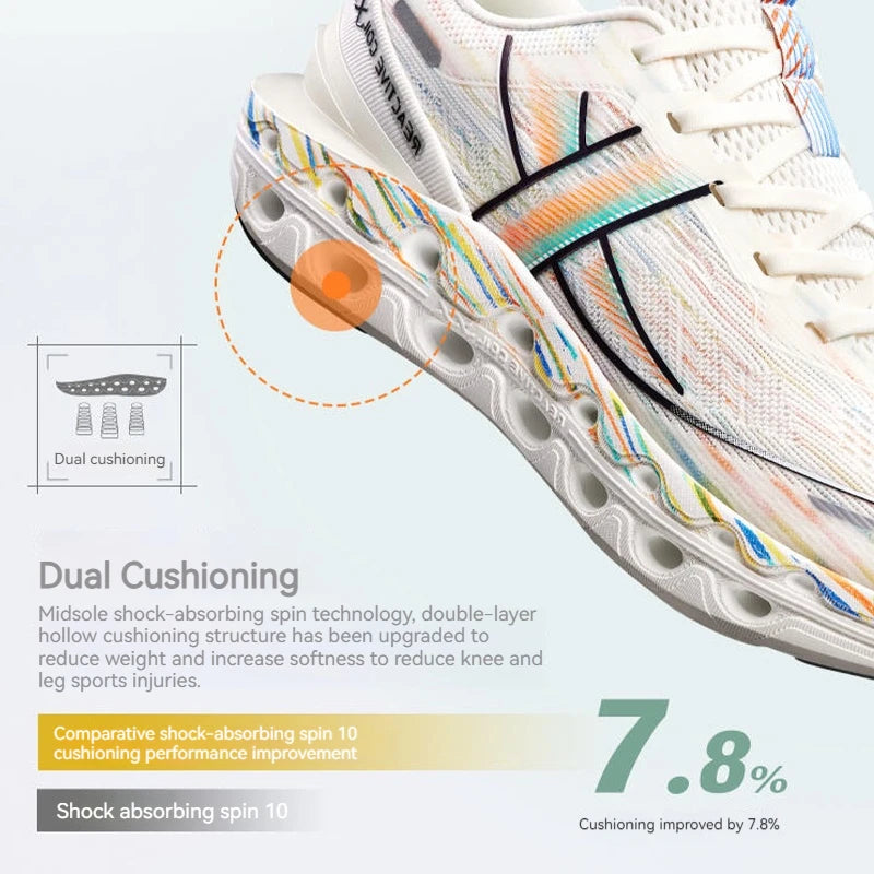 Pánské běžecké boty Xtep Reactive Coil 11.0 – letní sportovní boty s tlumením nárazů, pružným odrazem a měkkým došlapem 976219110026