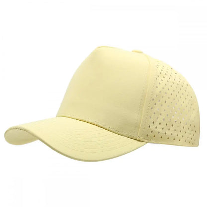 1PC New Five-ply laser perforated quick-drying cap breathable sports visor cap summer waterproof perforated truck baseball cap