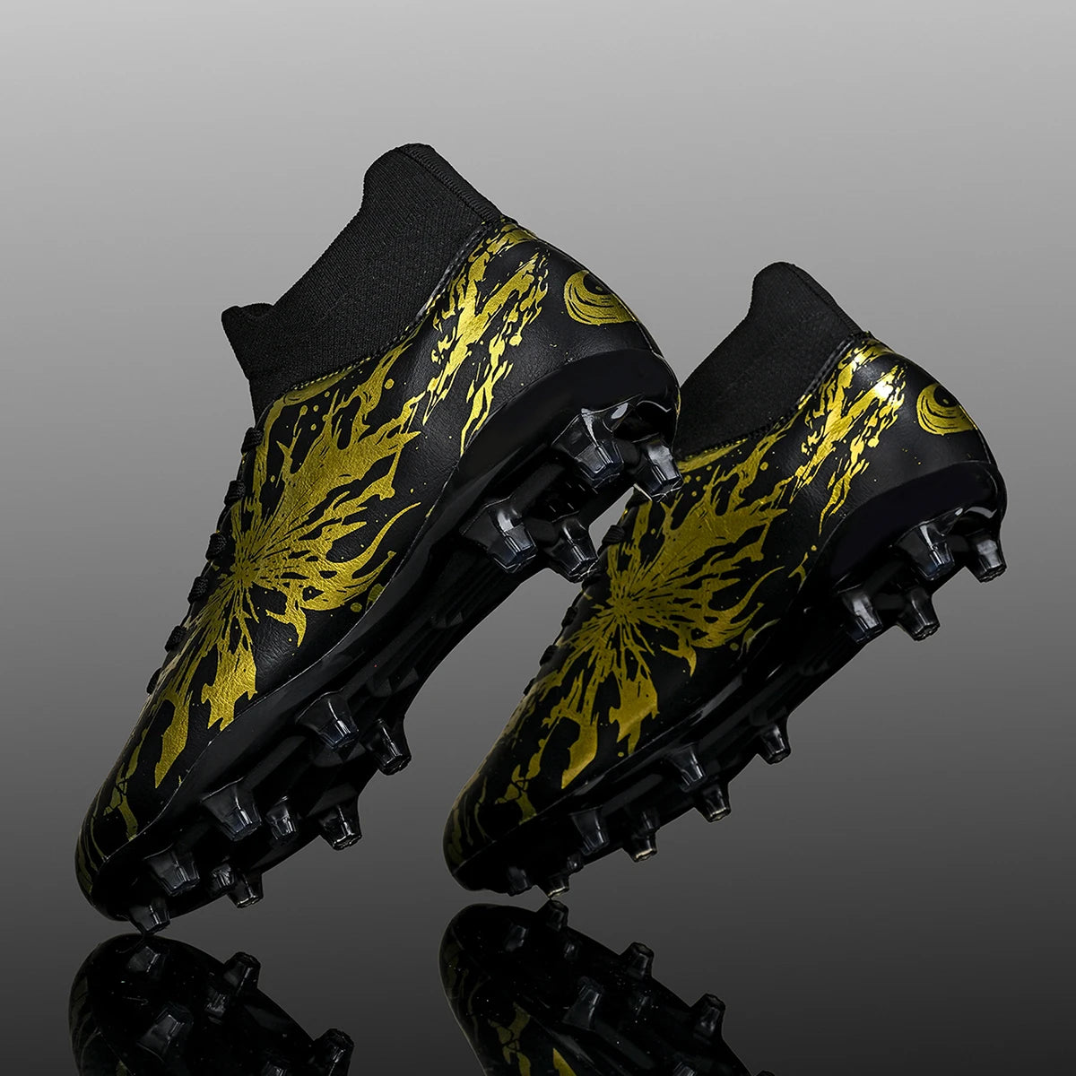 Chaussures de football pour hommes, crampons AG FG, semelles en PU absorbant les chocs et antidérapantes, pour adultes, idéales pour les entraînements de football en extérieur et les séances d’entraînement à haute in
