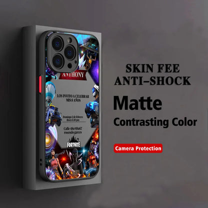 Hot Game F-Fortnite Phone Case For Xiaomi Redmi Note 14 13 12 12S 11 11S 10 10S 9T 9S 8 7 Pro Plus 4G 5G Matte Clear Back Cover