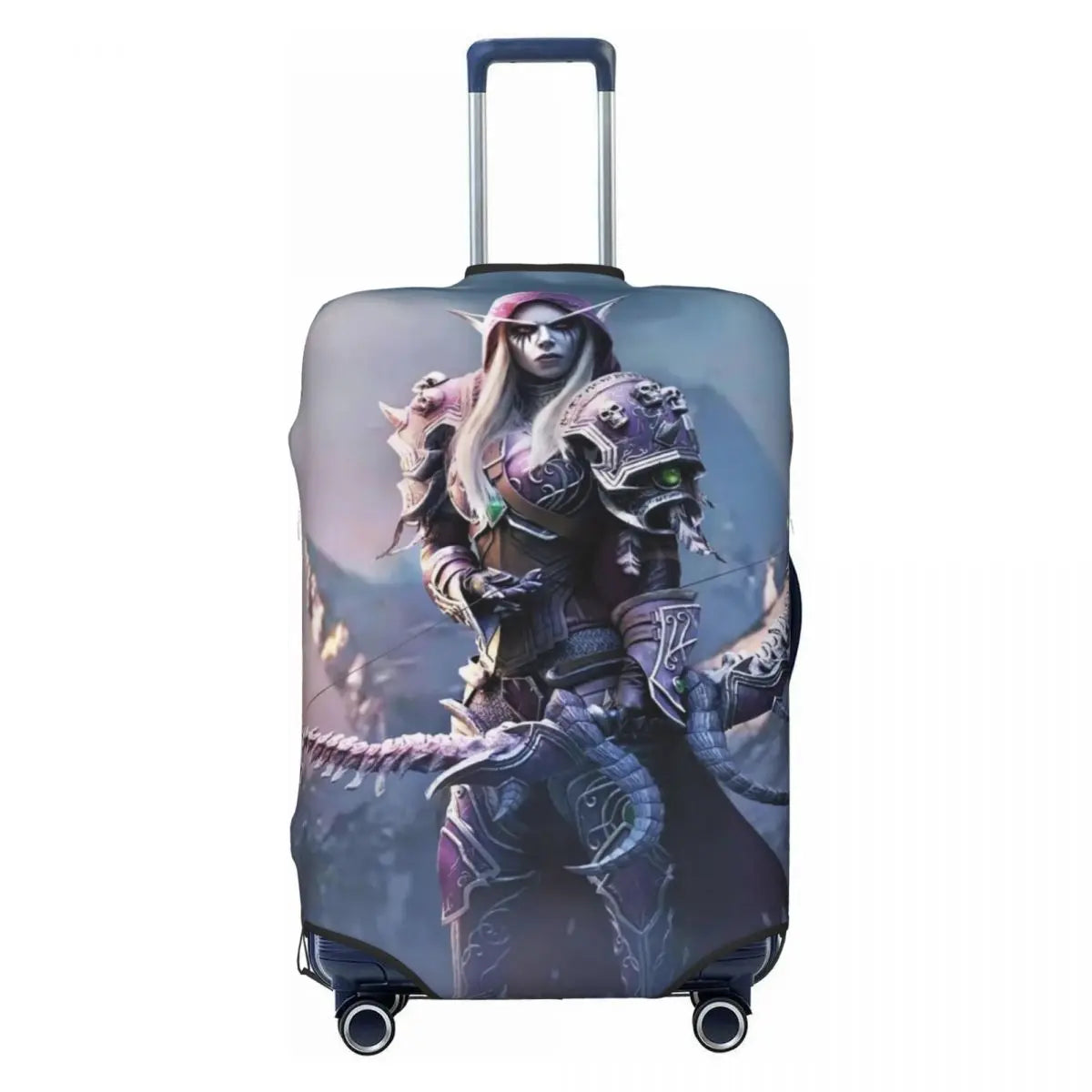 World Of Warcraft Sylvanas Windrunner Suitcase Cover Travel Holiday Fun Luggage Supplies Protection