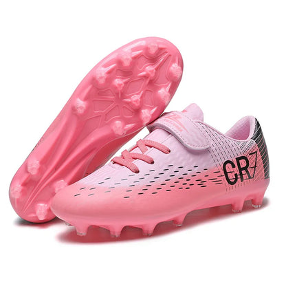 Nouvelles chaussures de football pour enfants, chaussures de sport d'extérieur, chaussures de football pour garçons et filles, chaussures de football à boucles, chaussures de futsal, pointures 28-39