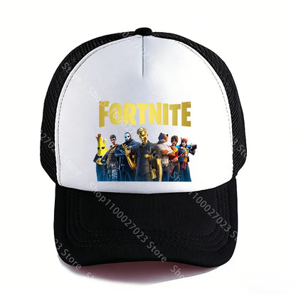Fortnites Baseball Caps for Adult Boys Girls Cute Cartoon Summer Breathable Mesh Hat Anime Sunbonnet Headgear New Birthday Gifts