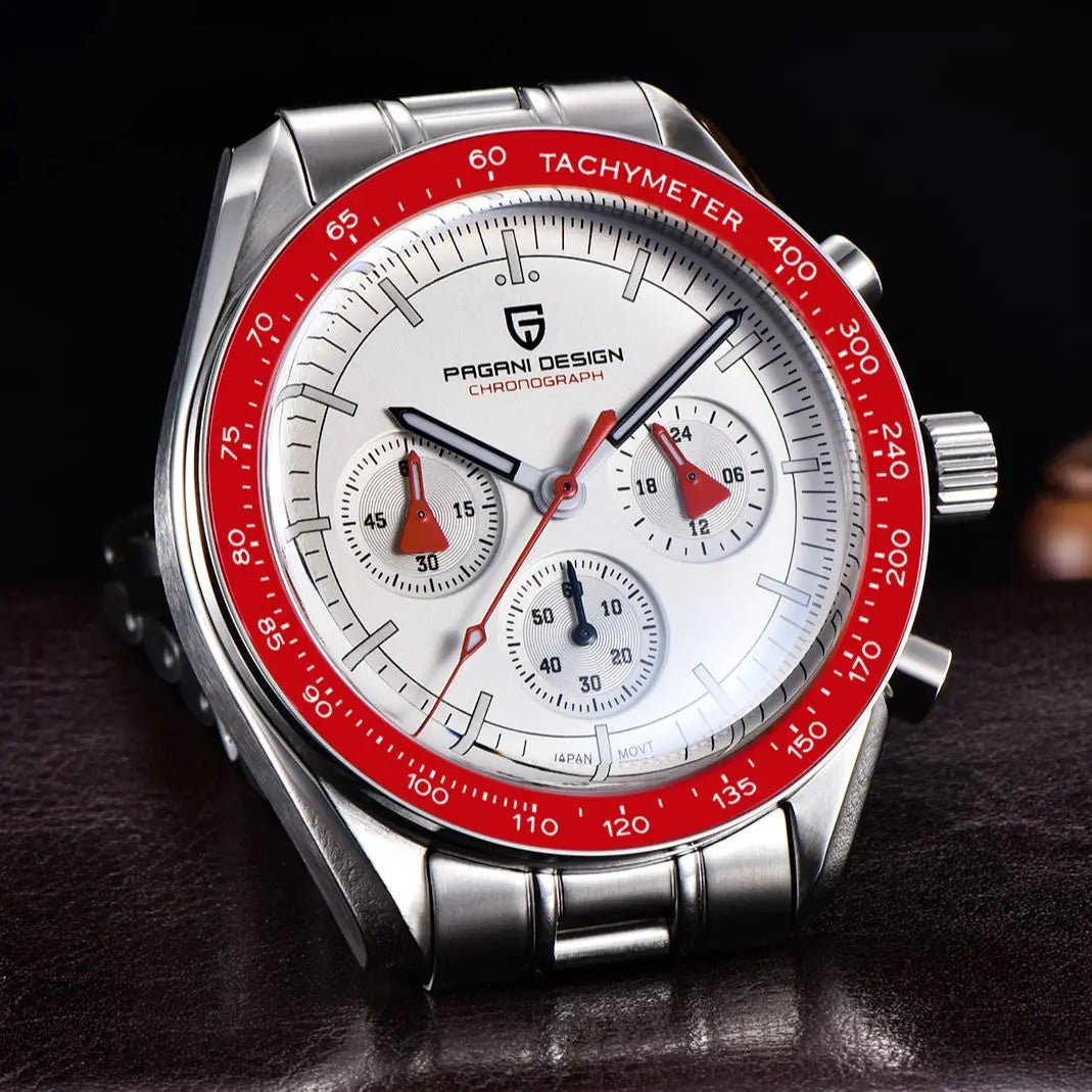 PAGANI DESIGN 2025 New AK Project Men's Watches Luxury Quartz Wrist Watch For Men AR Sapphire Speed Chronograph Automatic Date