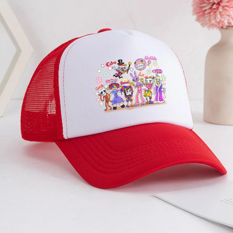 Cartoon The Amazing Digital Circus Baseball Cap for Adult Anime Printed Student Summer Athleisure Adjustable Cute Sun Hat Gift
