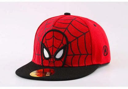 Anime Cartoon Spiderman Hats for Kids Toddler Baby Baseball Cap Spring Summer Children's Snapback Hip Hop Adjustable Caps