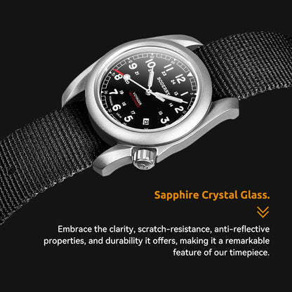 Boderry Field Watches Bronze Case Automatic Mechanical VOYAGER Watch Men's 100M Waterproof Clock Military Top Brand Wristwatch