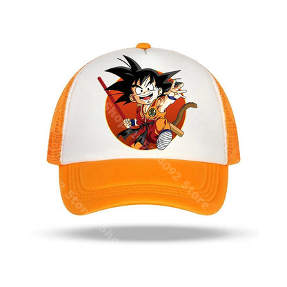 Dragon Ball-baseballkasketter med anime-figurer, solhat til børn og voksne, sommerhatte, åndbare, afslappede hatte, justerbare kasketter med skygge, gaver