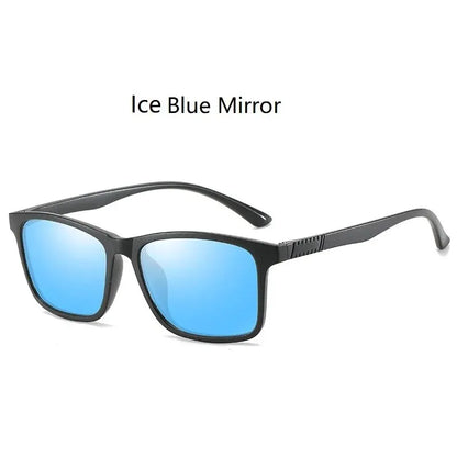 Luxury Men Sunglasses Fashion Vintage Square Ultra Light TR90 Frame Driving Fishing Sun Glasses For Man Eyewear