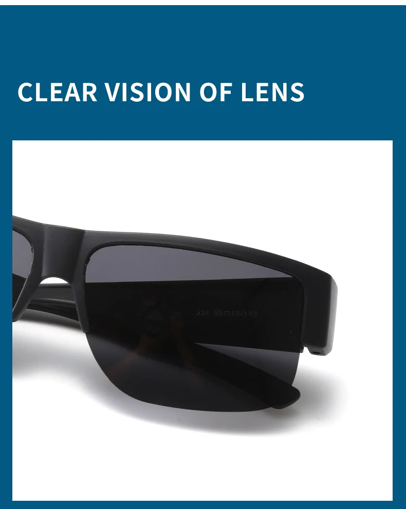 Men For Polarized Sunglasses Myopia Wear Over Prescription Glasses Photochromic Black Lens Half Frame Glasses Vintage Eyewear