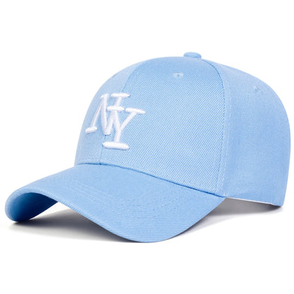 Unisex NY Letter Embroidery Baseball Caps Spring and Autumn Outdoor Adjustable Casual Hats Sunscreen Hat Sports Cap