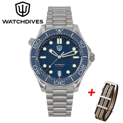 Watchdives WD007 V4 Titanium NTTD Dive Watch PT5000 Automatic Movement Sapphire Super Luminous Domed Crystal 42mm Men Watches