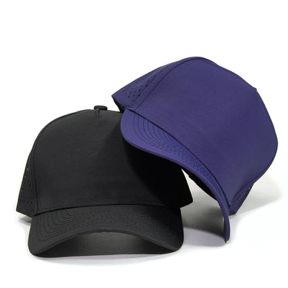 1PC New Five-ply laser perforated quick-drying cap breathable sports visor cap summer waterproof perforated truck baseball cap