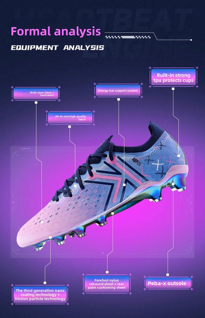 KELME FG profesionalūs futbolo bateliai su ilgais dygliais natūraliai žolei, profesionalioms rungtynėms, neslystantys futbolo bateliai patalpoms