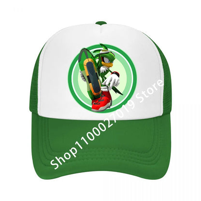 Kawaii Multiple Colors Baseball Caps for Adult Cartoon Sonics Boys Girls Summer Breathable Mesh Hat Cute Anime Sunbonnet Gifts