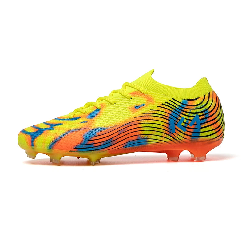 Chaussures de football à crampons longs pour adultes, résistantes à l'usure, respirantes, crampons de football pour hommes, chaussures de sport professionnelles pour entraînement et matchs