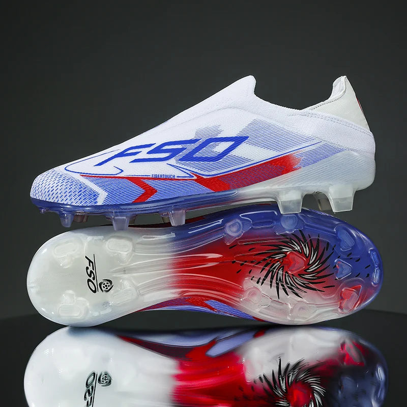 Nouvelles chaussures de football pour hommes, crampons mi-montants de haute qualité, légères, antidérapantes, pour l'extérieur et l'entraînement sur gazon, modèle très vendu