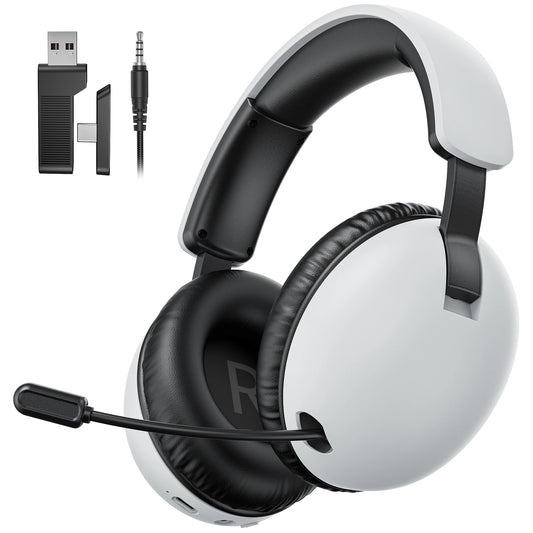 Acinaci BL500 Wireless Gaming Headset 2.4G Bluetooth 5.3 & Wired – Noise Cancelling Mic, 30H Battery, 50mm Drivers for PC, PS5, PS4