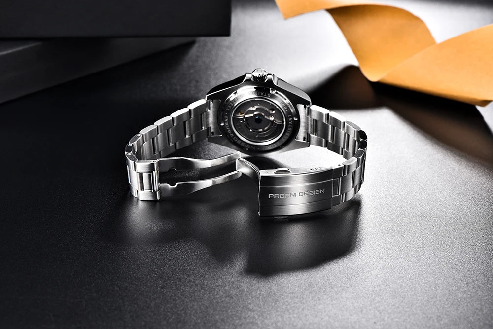 Pagani Design 2026 New Men's Automatic Mechanical Watch Gmt Sapphire Stainless Steel Waterproof 10Bar Luminous Bwg-9 Reloj Hombr