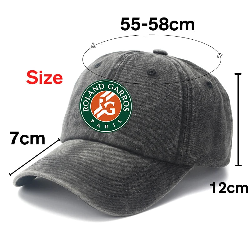 PARIS 100% Cotton Baseball Caps Vintage Distressed Cotton Snapback Hat Unisex Golf Adjustable Fit Caps Hat Fashion Keep Warm