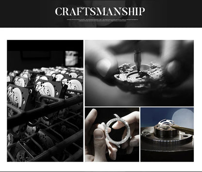 Classic Automatic Mechanical Luxury Watch MenTop Brand Stainless Steel Watches Luminous Waterproof Watch for Men Feice Skeleton