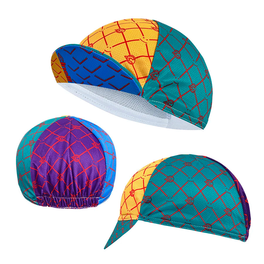 New cycling cap, polyester sweat absorption, fashion trend, unisex, graffiti
