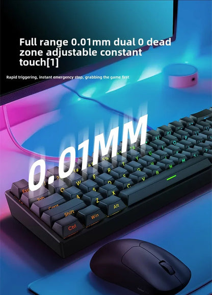 Mars 68 PRO magnetic axis mechanical keyboard gaming keyboard 0 dead zone plug and unplug RGB light wired wireless selectable