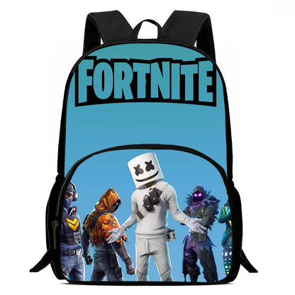 Kids  School Backpack with Front Pocket,  Light Weight Cartoon Fortnite Children Backpack For Age 6-9 , Bags For Boys Girls