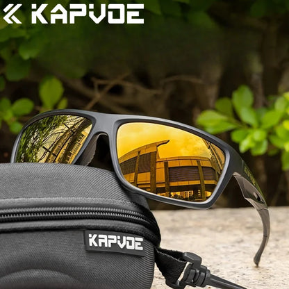 Kapvoe Fishing Sunglasses Polarized Sunglasses for Men Hiking Eyewear UV400 Lens Glasses Glasses HD Lens Outdoor Sunglasses 2026