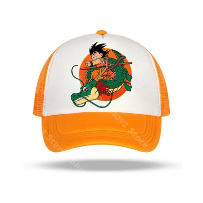Dragon Ball-baseballkasketter med anime-figurer, solhat til børn og voksne, sommerhatte, åndbare, afslappede hatte, justerbare kasketter med skygge, gaver