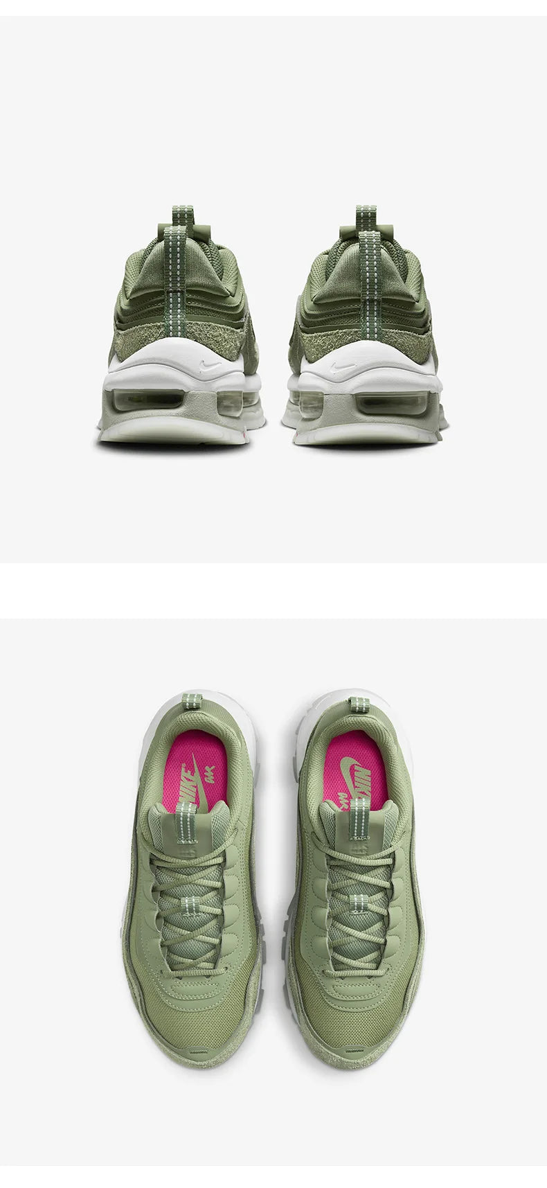 Nike originele Air Max 97 ademende hardloopschoenen voor dames met luchtdemping FB4496-300