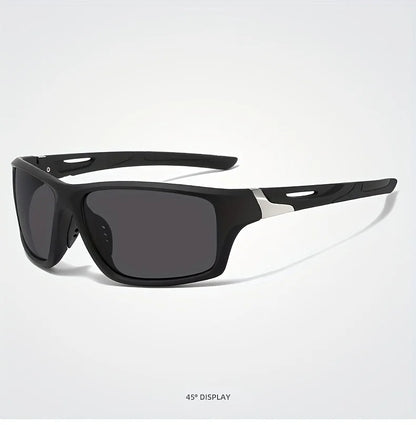 New Polarized Sports Sunglasses for Men, High-Quality TAC Lens Frame, Full Rim, UV Protection, Alloy Decorative, for Climbing