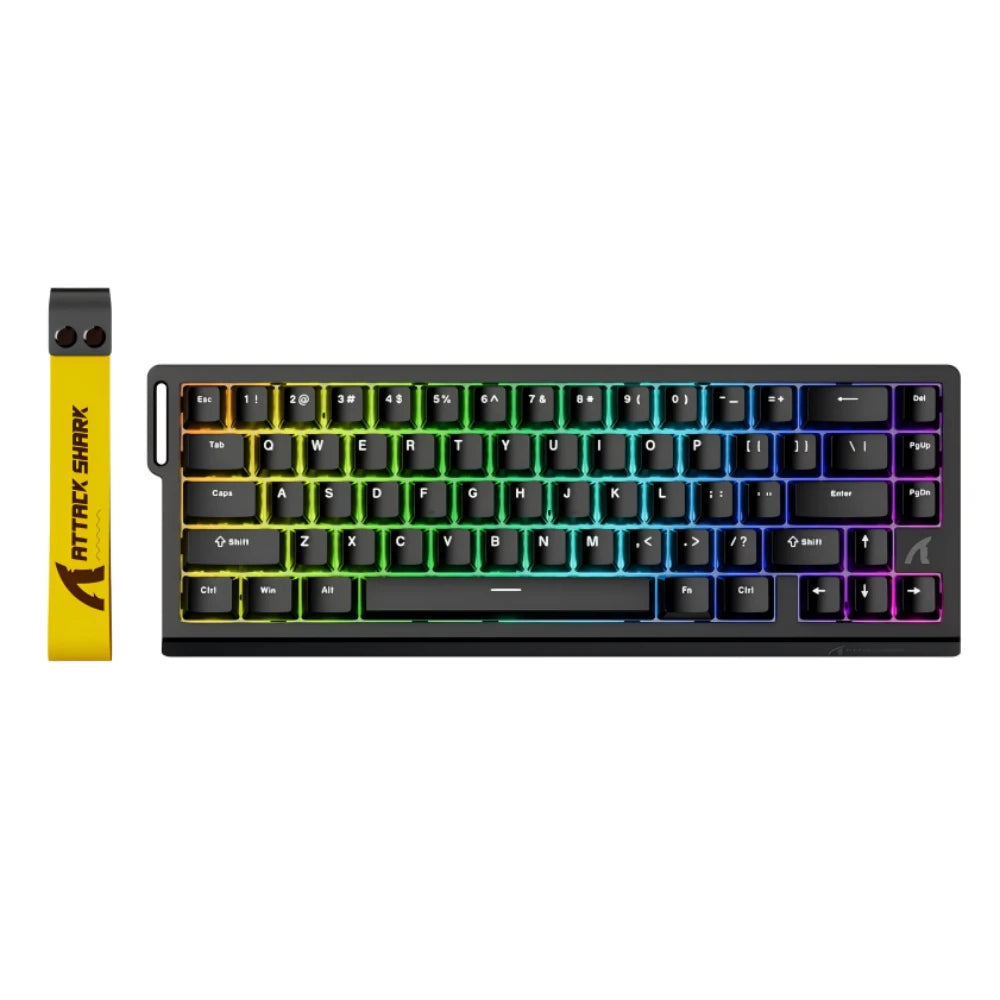 Attack Shark X68 He Gaming Keyboard Magnetic Mechanical Wired for Pro Gaming 0.01mm Rapid Trigg 8000Hz 128K Rate