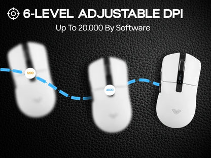 AULA SC590 PRO Wired/Bluetooth/2.4GHz Wireless Gaming Mouse 20000 DPI & PAW3311 Sensor with 1000 Polling Rate for Win/Mac/Gaming