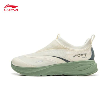 LI-NING SOFT GO 2 Sapatilhas de Caminhada para Homem Slip-on, Macias, com Calcanhar Espesso, Confortáveis, Resistentes, Desportivas e Casuais AGLV005