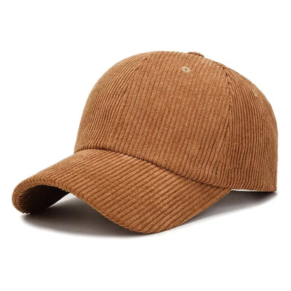 Unisex-baseballkeps i corduroy, justerbar solhatt, hiphop-keps för män