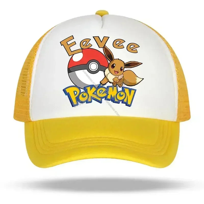 Pokemons Pikachu Baseball Cap Women Men Trend Anime Adjustable Hat Adult Summer Sunhat Outdoor Sport Breathable Shade Cap Gift