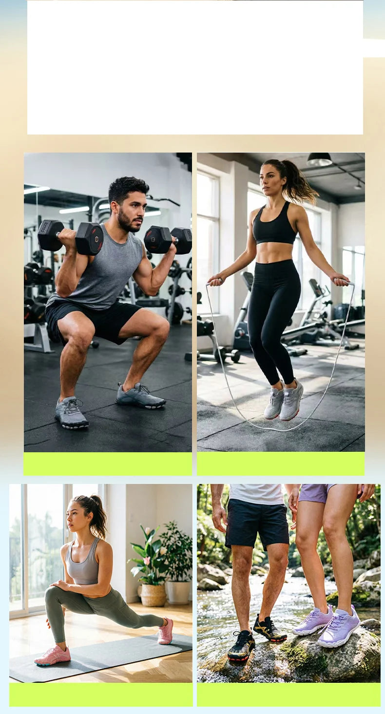 Pár outdoorových športových vodných topánok, topánky na bosé nohy, rýchloschnúce plážové, plavecké, fitness, brodiace, turistické, cyklistické, vodné tenisky