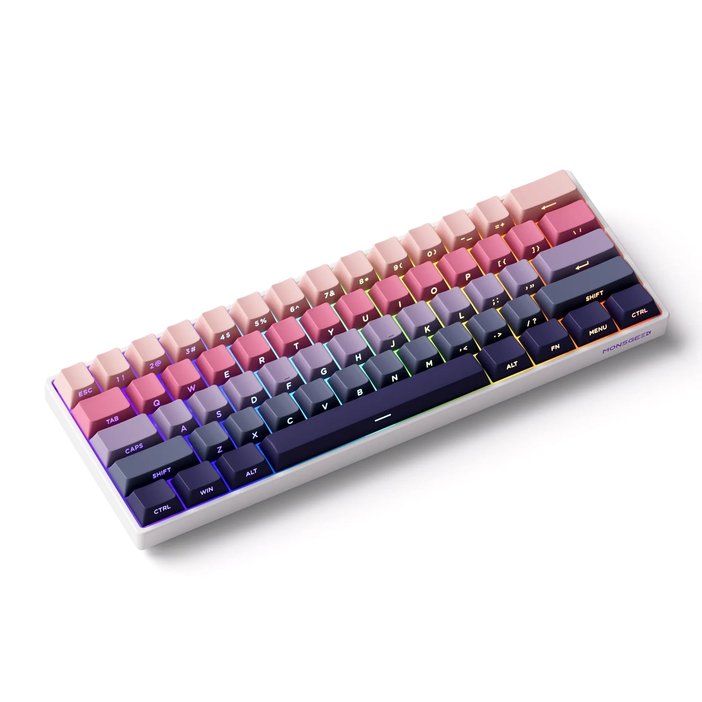 Akko MonsGeek FUN60 Mechanical Keyboard Magnetic Switch 60% Gaming Keyboards Rapid Trigger 0.01mm 8K ARGB HE/TMR Custom Keyboard