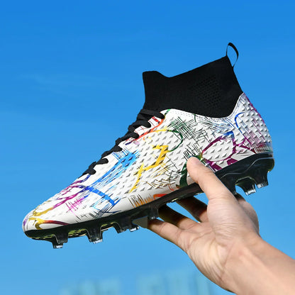 Chaussures de football spéciales pour les nouveaux élèves, chaussures de football d'entraînement pour adolescents, compétitions, tailles 31-46 #   Chaussures de sport d'extérieur montantes pour étudiants