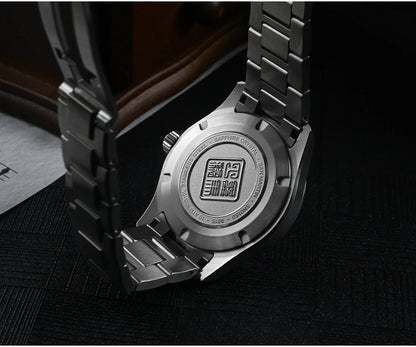 San Martin 39mm Miyota 9015 Turbine Guilloche MOP Dial Men Luxury Watch Automatic 3H Date Quick Adjust BGW-X1 Luminous SN0150-1