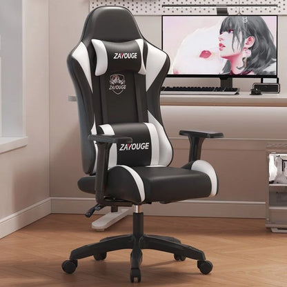 AOLIVIYA Gaming-Bürostuhl mit Liegefunktion, drehbar, höhenverstellbar, mit Rückenlehne und Fußstütze, für Zuhause, Computer, Internetcafé und E-Sports