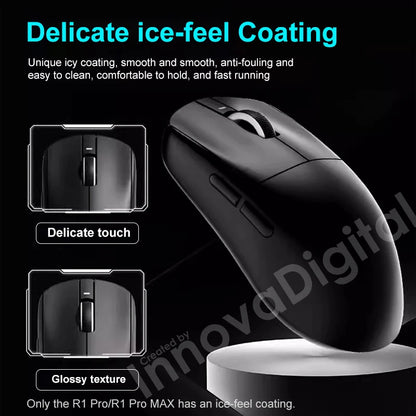 Ratón gaming inalámbrico ATK VXE Dragonfly R1 Pro MAX PAW3395 R1 SE Plus personalizado para esports y FPS, recargable y ligero