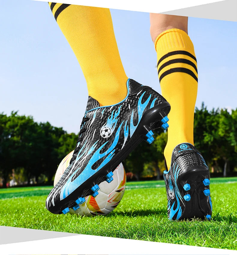 Chaussures de football pour étudiants, chaussures de sport professionnelles pour entraînement sur gazon, antidérapantes, respirantes et confortables pour le football en salle